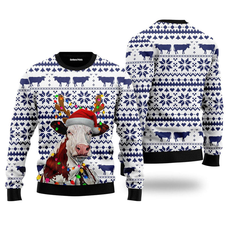 Christmas Ugly Sweater, Cow hot Ugly Sweater, Cow Christmas Sweater, Farm Christmas Sweater, Christmas Gifts, Sweater For Men And Women