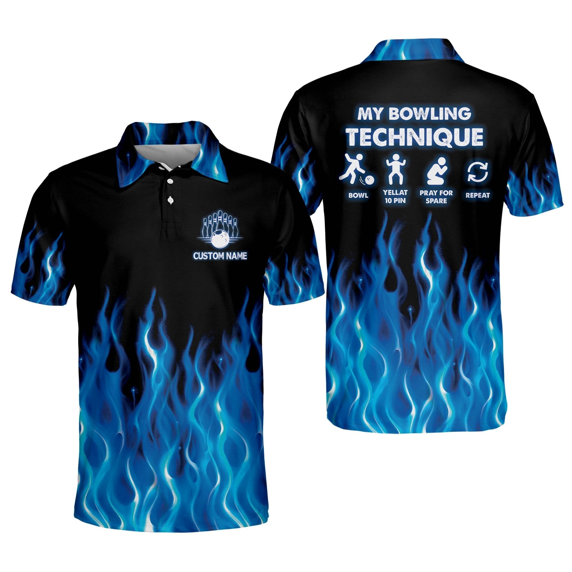 Las Vegas Raiders Flame Polo Shirt - Bluefink