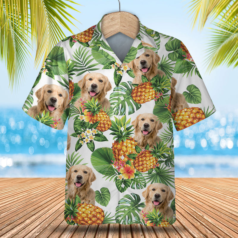 Golden fashion retriever hawaiian shirt