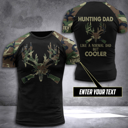 Hunting Dad Camo Customized 3D Printed Shirt All Over Print 3D Hoodie T Shirt For Cool Dad TO0100