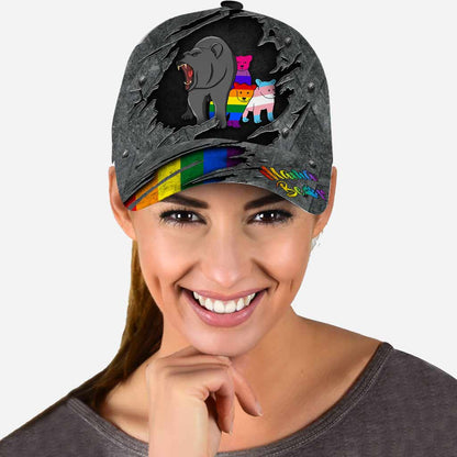 Mama Bear Baseball Cap Hat Lgbt Support Cap With Printed Vent Holes Lgbt Cap Hat CO0625