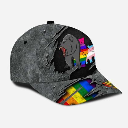 Mama Bear Baseball Cap Hat Lgbt Support Cap With Printed Vent Holes Lgbt Cap Hat CO0625