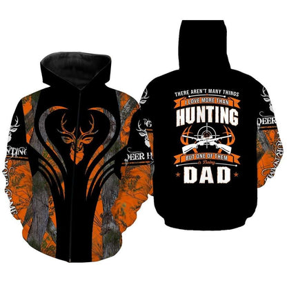 Custom Name 3D All Over Print Shirts Hunting Dad, Father Day Gift From Son Daughter TO0106