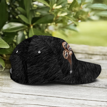 Funny Sloths Black Hair Style Baseball Cap Lasfour CO0774