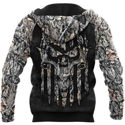 Deer With Smoke Camouflage Hunting Life 3D Hoodie Shirt, Idea Gift for Hunter Deer SO0422