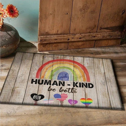 Pride Mat Rainbow Doormat For Gaymer Human Kind Be Both Rainbow Lgbt Doormat LO1303