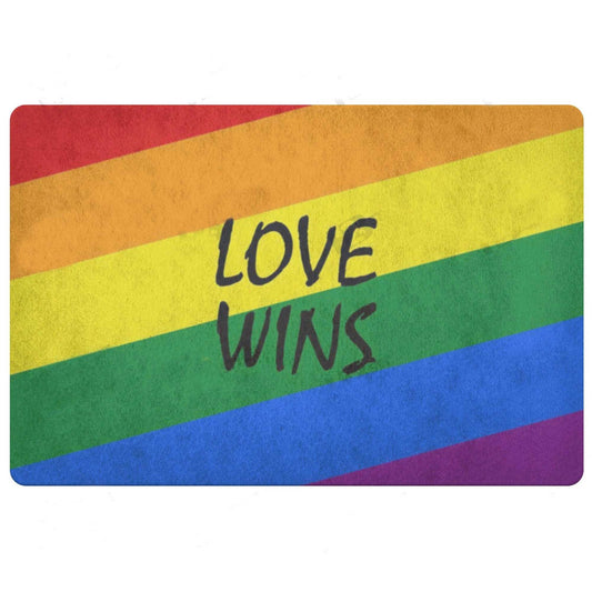 Lgbt Doormat Gay Pride Gift Rainbow Doormat Love Win Doormat For Gay Lesbian LO1312