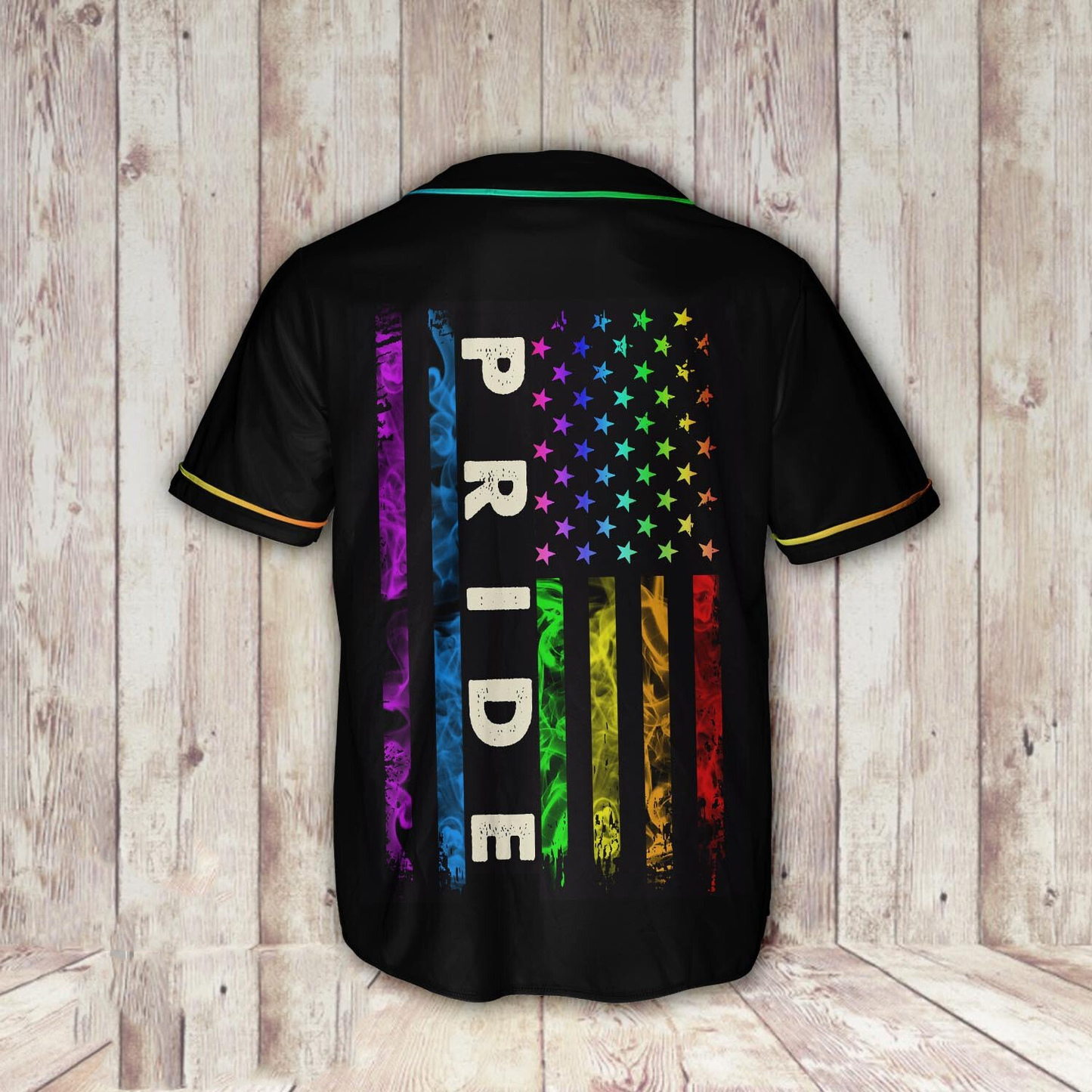 3D All Over Print Lgbt Pride Flag Baseball Shirt, Flag Baseball Jersey Shirt SO0207