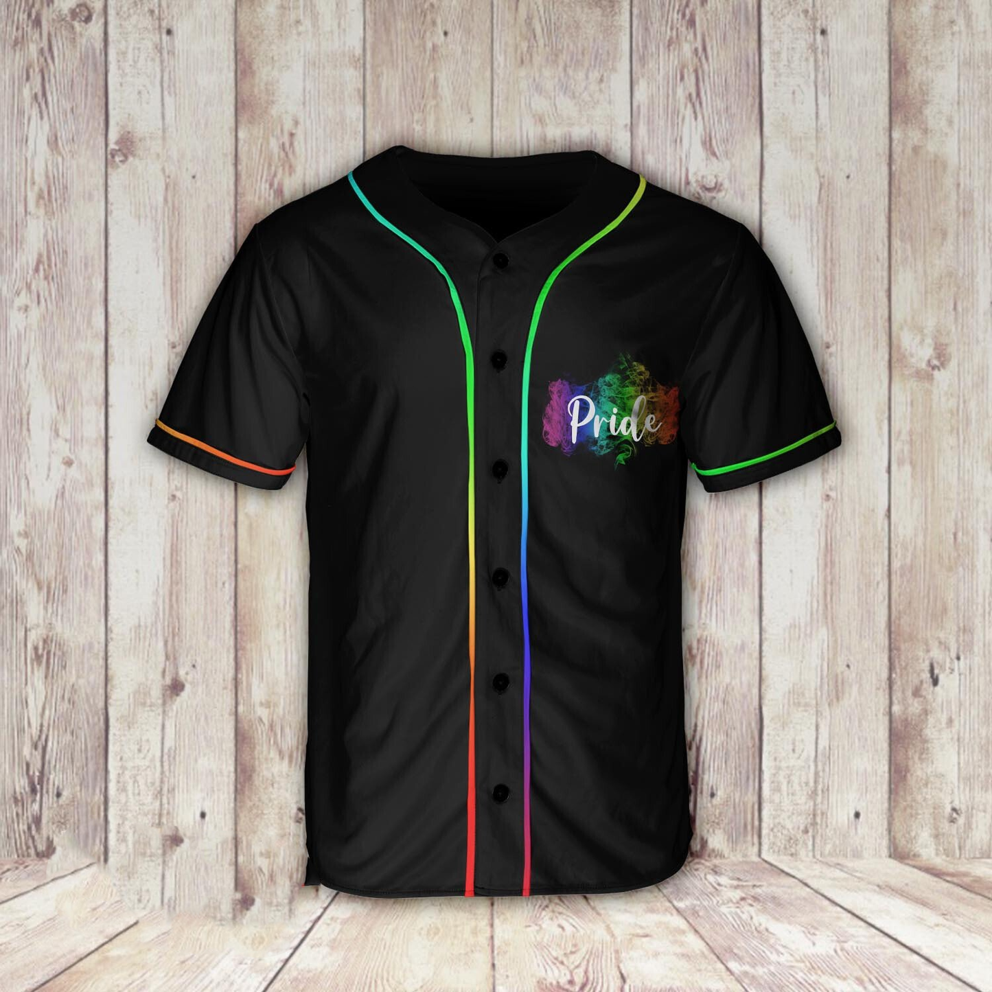 3D All Over Print Lgbt Pride Flag Baseball Shirt, Flag Baseball Jersey Shirt SO0207