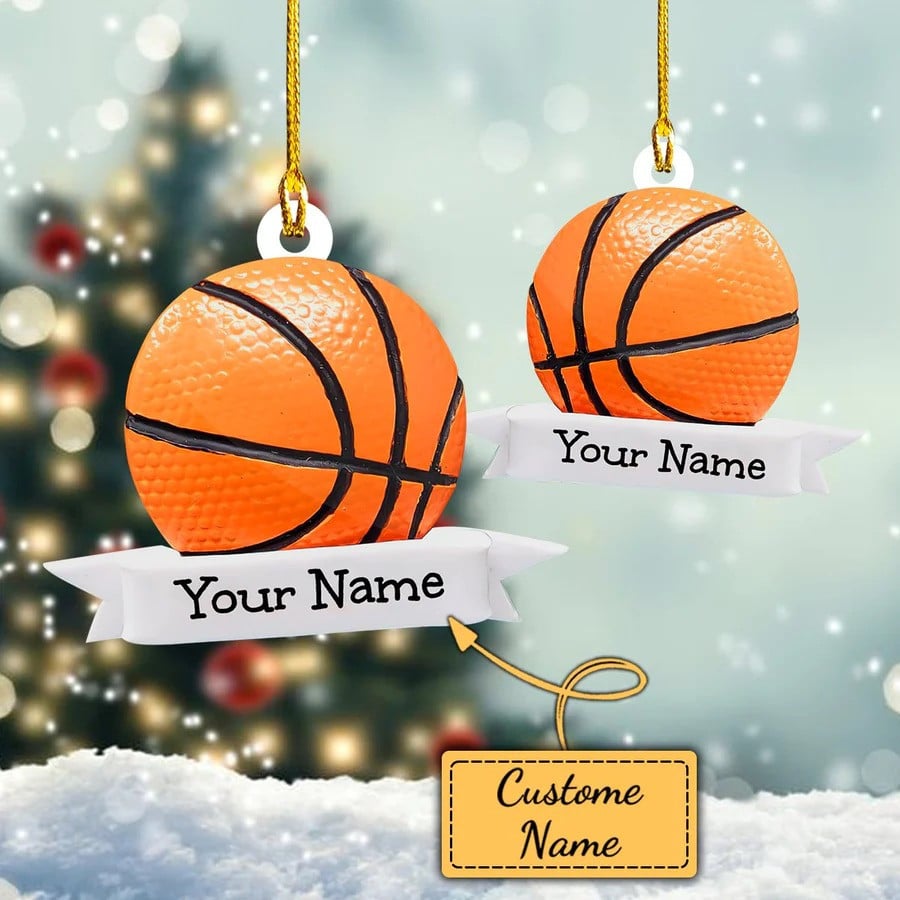 Personalized Basketball Custom shape acrylic ornament, ornament for Basketball Players OO4432