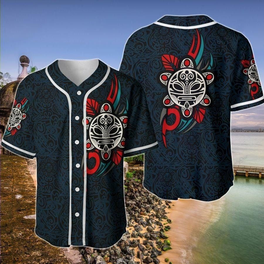 Taino Sun Puerto Rico Personalized Baseball Jersey SO0020