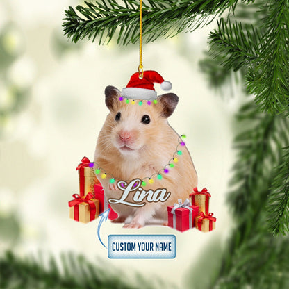 Personalized Guinea Pig Gift Christmas Ornaments, Gift for Guinea Pig Lover OO1698