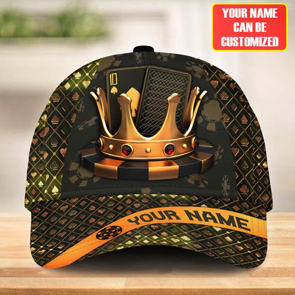 Personalized Name Poker Classic Cap, King of Poker Baseball Cap, Gift for Poker Player CO0186