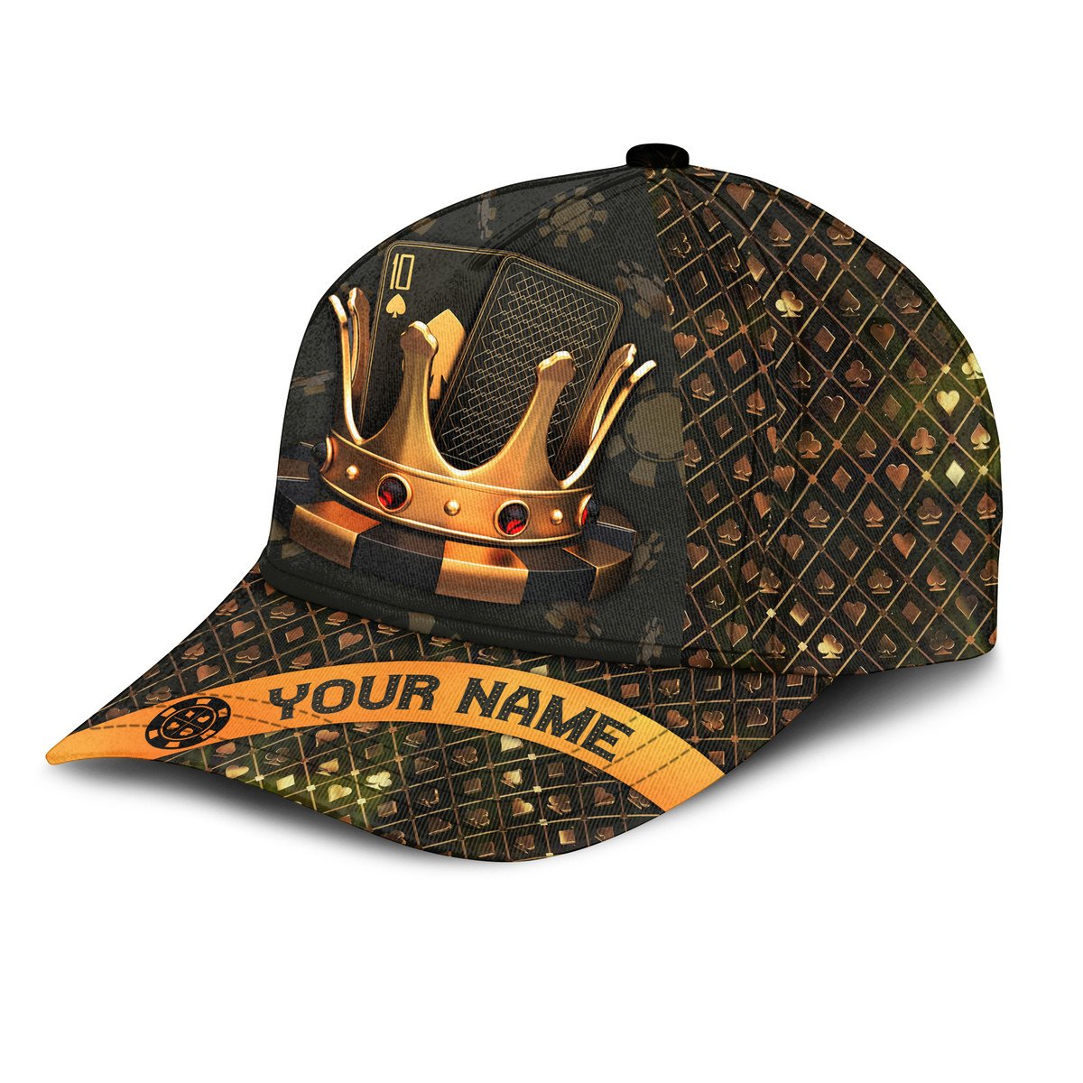 Personalized Name Poker Classic Cap, King of Poker Baseball Cap, Gift for Poker Player CO0186