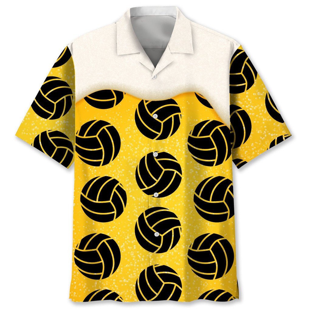 Volleyball Beer Hawaiian Shirt, Gift for Volleyball Lovers, Beer Shirt HO5562