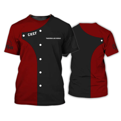 Chef Shirt Custom Cook Zipper Hoodie Black & Red, Master Chef Shirt, Chef Shirt Gift TO3369