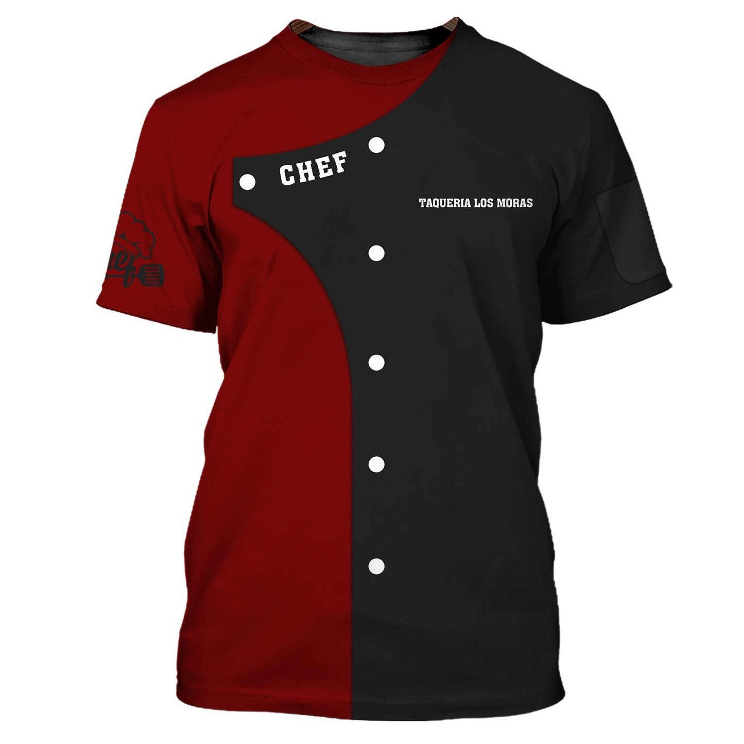 Chef Shirt Custom Cook Zipper Hoodie Black & Red, Master Chef Shirt, Chef Shirt Gift TO3369