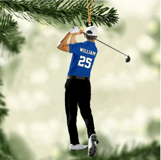 Personalized Golf Player Christmas Ornament - Christmas Gift For Golf Lovers SO0838