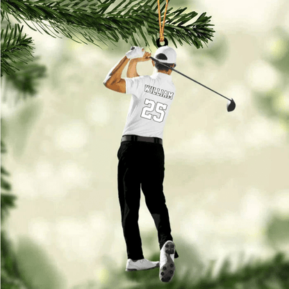 Personalized Golf Player Christmas Ornament - Christmas Gift For Golf Lovers SO0838