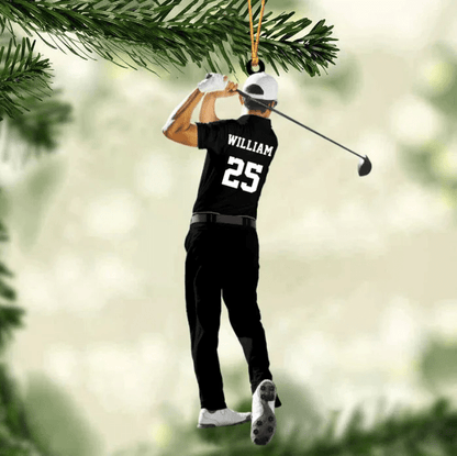 Personalized Golf Player Christmas Ornament - Christmas Gift For Golf Lovers SO0838