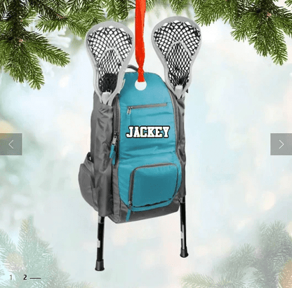 Personalized Hockey Bag Christmas acrylic Ornament Printed, hockey christmas ornament OO1804