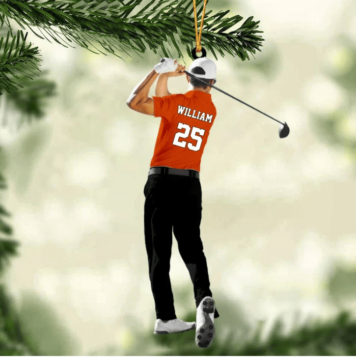 Personalized Golf Player Christmas Ornament - Christmas Gift For Golf Lovers SO0838