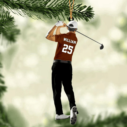 Personalized Golf Player Christmas Ornament - Christmas Gift For Golf Lovers SO0838