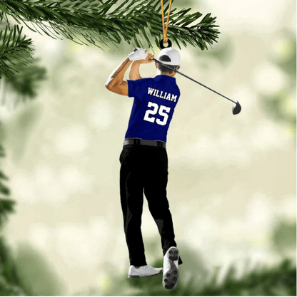 Personalized Golf Player Christmas Ornament - Christmas Gift For Golf Lovers SO0838