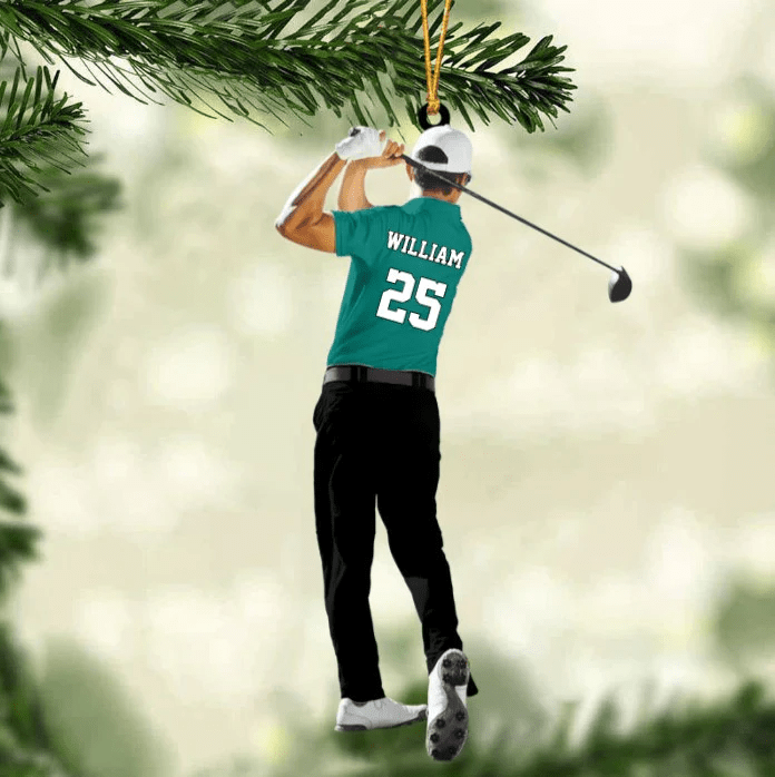 Personalized Golf Player Christmas Ornament - Christmas Gift For Golf Lovers SO0838