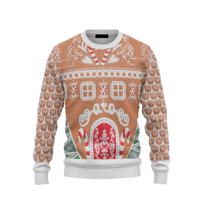 Gingerbread House Ugly Christmas Sweater for Men Women SO0830