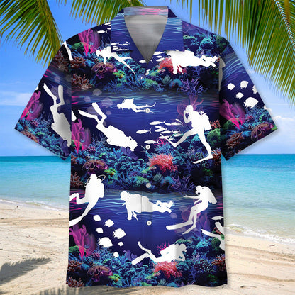 Scuba Diving Discovery Ocean Hawaiian Shirt, Aloha Beach Shirts 3D Printed, Cool Aloha Hawaiian Shirts HO5547