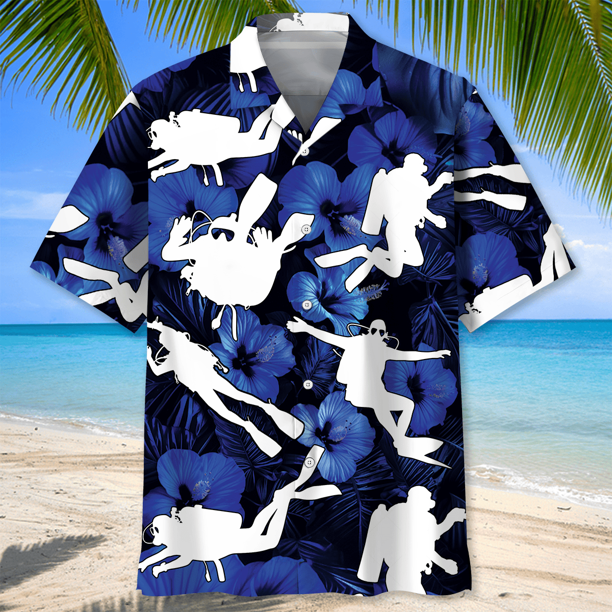 Scuba Diving Coral Life Hawaiian Shirt, Summer Gift for Scuba Diver HO5546