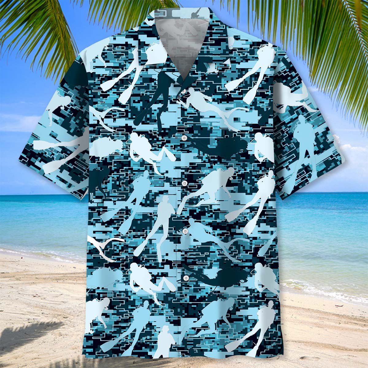 Scuba Diving Coral Life Hawaiian Shirt, Summer Gift for Scuba Diver HO5546