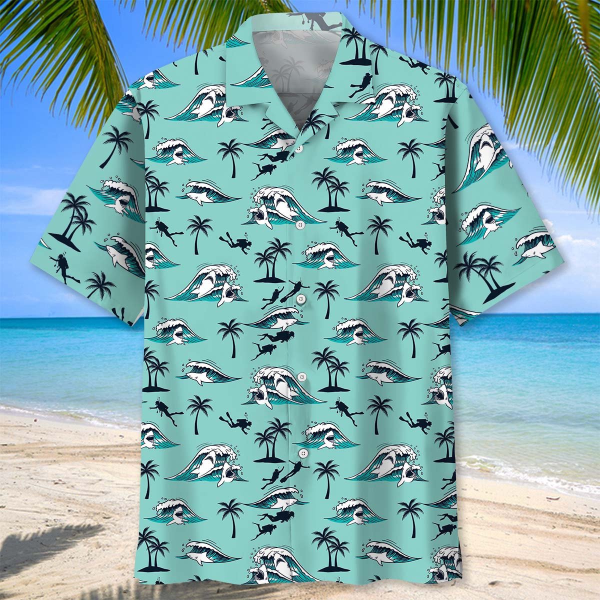 Scuba Diving Coral Life Hawaiian Shirt, Summer Gift for Scuba Diver HO5546