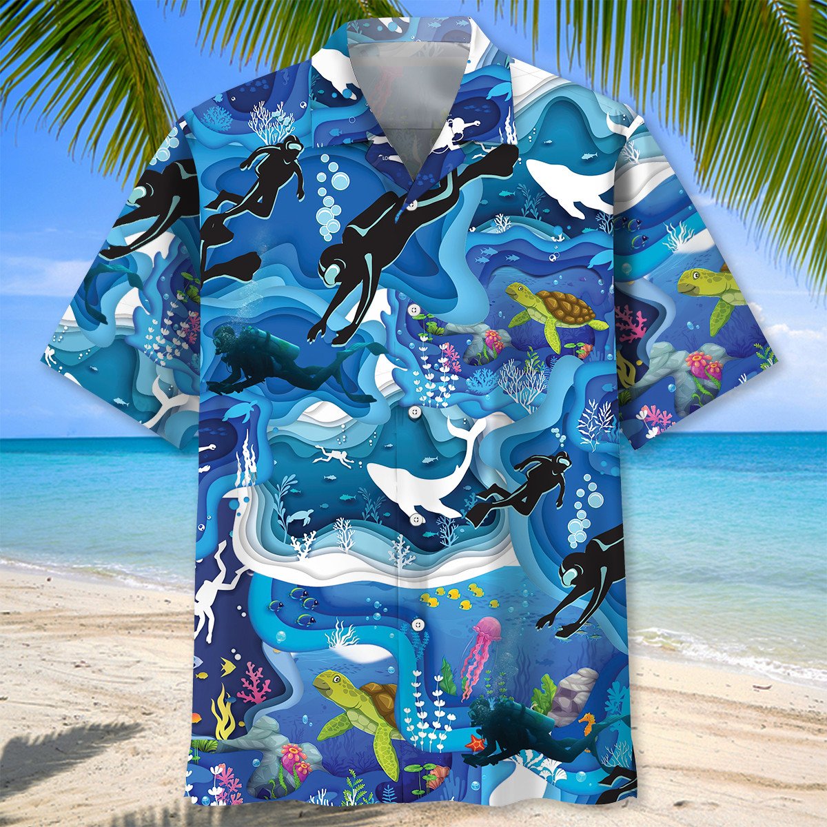 Scuba Diving Discovery Ocean Hawaiian Shirt, Aloha Beach Shirts 3D Printed, Cool Aloha Hawaiian Shirts HO5547