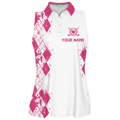 Customized Name Team Golf Shirt, We're More Than Just Golf Friends Short Sleeve Women Polo Shirt SO1056