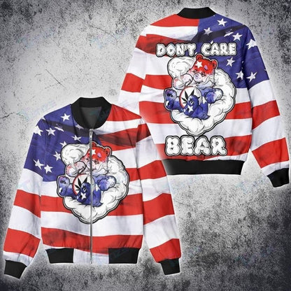 Weed Bear American Flag Independence 4Th July 3D All Over Printed Shirt, Sweatshirt, Hoodie, Bomber Jacket TO0172