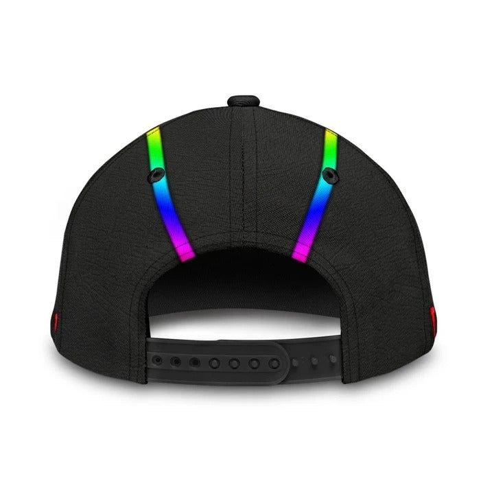 LGBT Pride All Over Printed Baseball Cap, Cool Camo Background Lgbt 3D Baseball Cap Hat, Lgbt Accessories CO0324