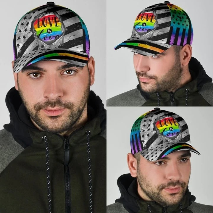 Pride Cap For LGBTQ, LGBT Printing Baseball Cap Hat 404 Not Found, All Over Print 3D Gay Lesbian Cap CO0323