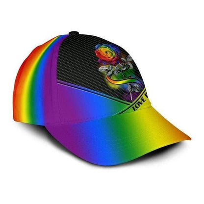 Skull Lgbt Pride Cards All Over Printing Baseball Cap Hat Lgbt Accessories CO0313