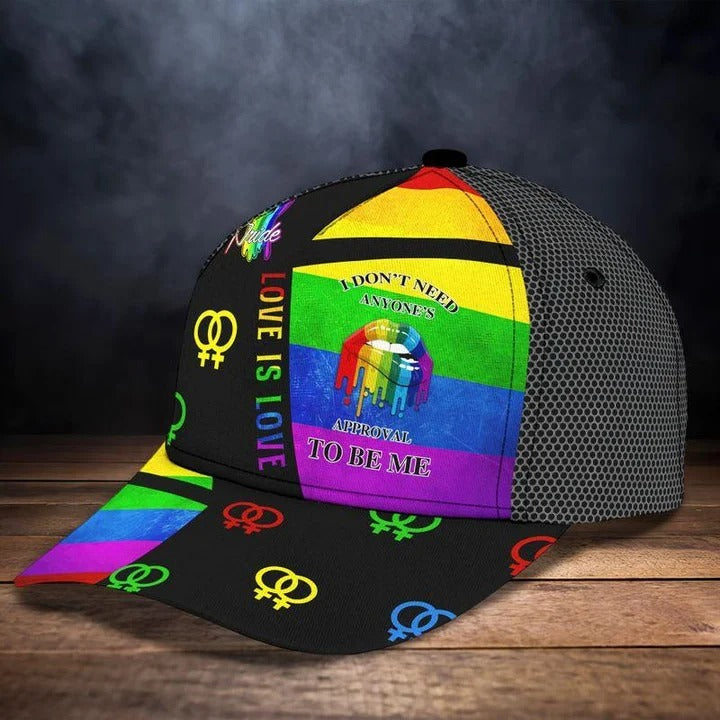 Skull Lgbt Pride Cards All Over Printing Baseball Cap Hat Lgbt Accessories CO0313