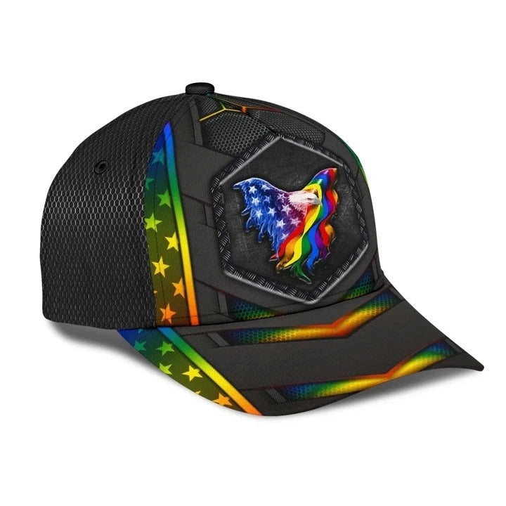 Colorful Skull You're Loved LGBT Printing Baseball Cap Hat, LGBT Pride Accessories CO0293