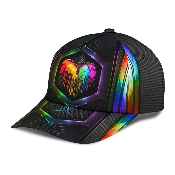 Gay Pride 3D Baseball Cap, Hope Will Never Be Silent Lgbt Printing Baseball Cap Hat, Lesbian Cap CO0282