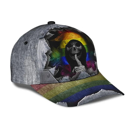 Pride 3D All Over Printing Baseball Cap, Reaper Show Up LGBT Classic Cap, LGBT Pride Accessories CO0283