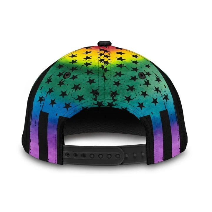 Baseball Cap For Gaymer, Pride Skull And Cards Lgbt 3D Printing Baseball Cap Hat, Pride Accessories CO0275