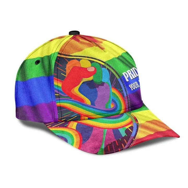 Personalized Pride Baseball Cap For Gay Lesbian, Love Respect Diversity LGBT Printing 3D Classic Cap Hat CO0260