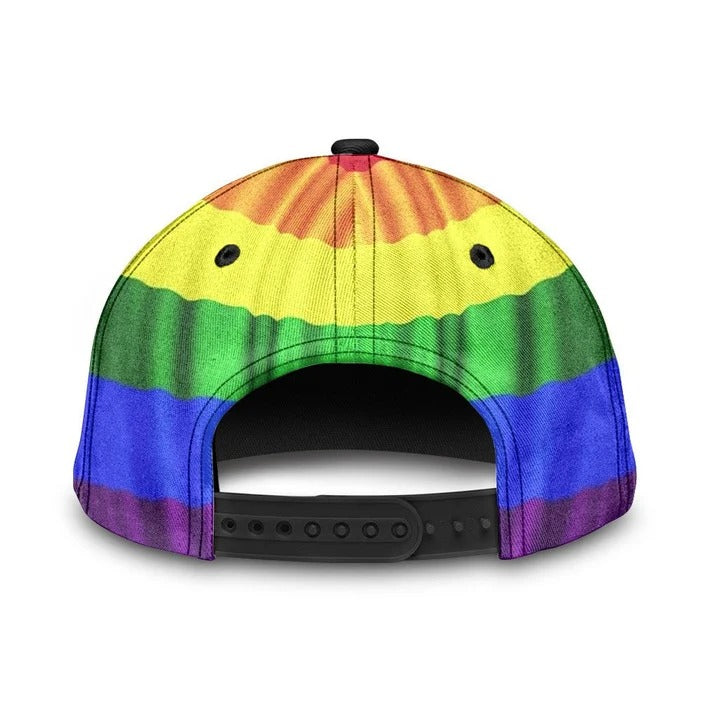 Personalized Pride Baseball Cap With Name, Same Love Same Right Lgbt Printing Baseball Cap Hat CO0244