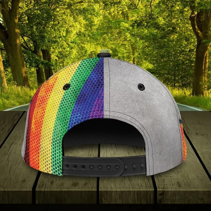 Personalized Pride Baseball Cap With Name, Same Love Same Right Lgbt Printing Baseball Cap Hat CO0244