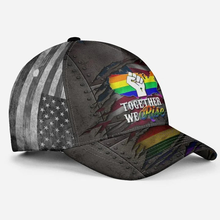 Gay Pride Classic Cap, The Death Keep Silent LGBTQ Printing Baseball Cap Hat, Lesbian Hat Cap CO0232