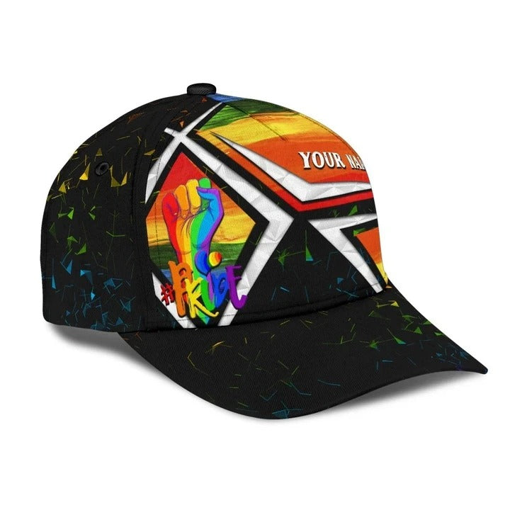 Personalized Lgbt Baseball Cap Hat, Pride Love Wins Lgbt 3D All Over Printing Classic Cap Hat CO0227